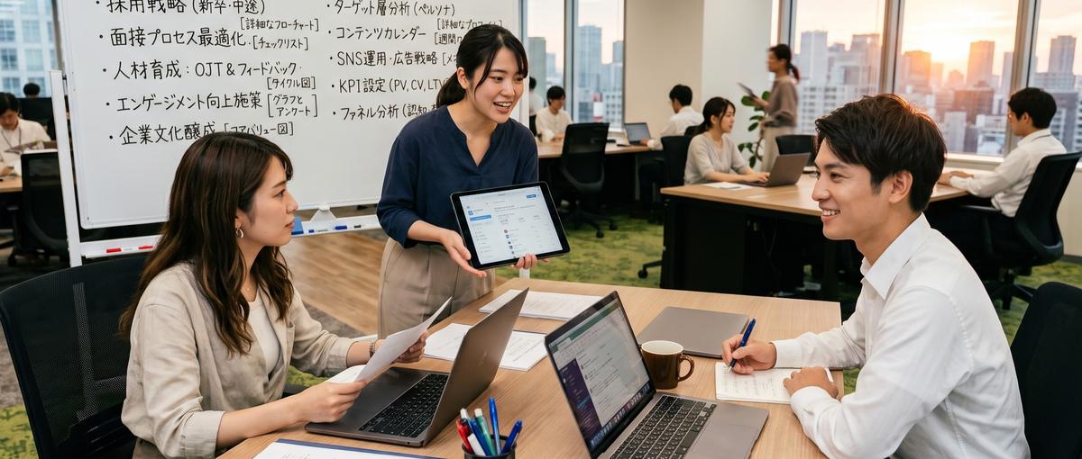 人事のリアルを掴みマーケも習得！ビジネスの総合力を磨くインターン