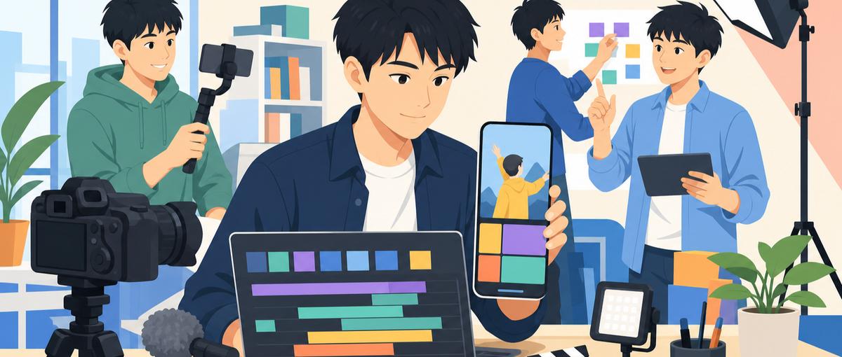 冒頭で心をつかむ動画編集｜企画から作品実績まで担う