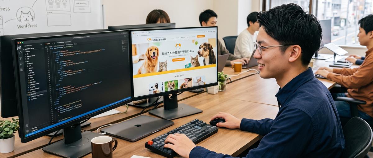 Webコーダー 動物病院の運営を支える！Webサイト運営担当