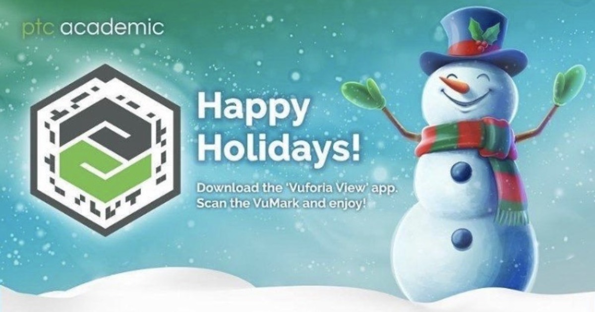 ptc Academicの「Happy Holidays!」ARが楽しい！ PTCジャパン株式会社