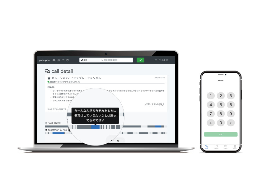 会話サマリーai電話 Pickupon ピクポン By Pickupon株式会社