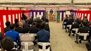 島牧・黒松内ウィンドファーム着工に伴う安全祈願を実施しました！