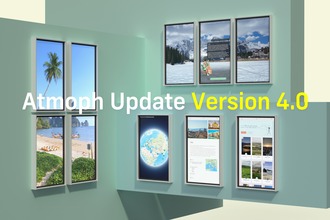 初の一般公開！窓型スマートディスプレイAtmoph Window 2の