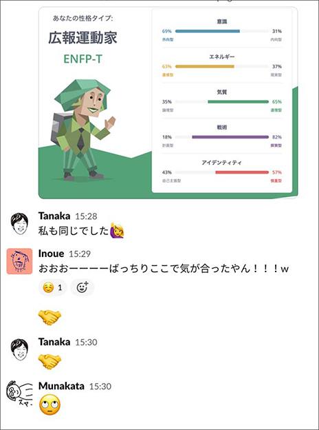 16personalities性格診断テストをメンバー全員でやってみました 株式会社モフ