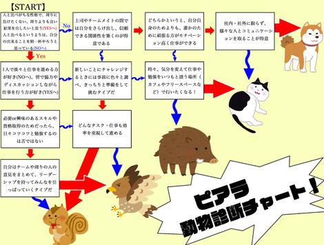 ピアラオリジナル動物診断チャート あなたの働き方は何タイプ 株式会社ピアラ
